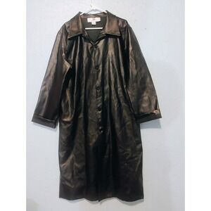 WWE WWF Wrestling Black Long Trench Coat Duster Undertaker DX Stone Cold Y2K Era